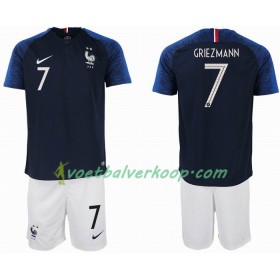 Frankrijk GRIEZMANN 7 2 star Kind Thuistenue WK voetbal 2018